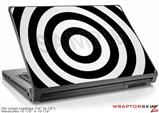 Large Laptop Skin Bullseye Black and White