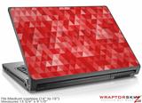 Medium Laptop Skin Triangle Mosaic Red