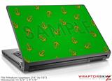 Medium Laptop Skin Anchors Away Green