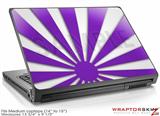 Medium Laptop Skin Rising Sun Japanese Flag Purple