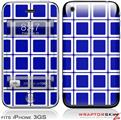 iPhone 3GS Decal Style Skin - Squared Royal Blue