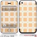 iPhone 3GS Decal Style Skin - Squared Peach