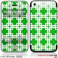 iPhone 3GS Decal Style Skin - Boxed Green