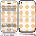 iPhone 3GS Decal Style Skin - Boxed Peach