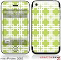 iPhone 3GS Decal Style Skin - Boxed Sage Green