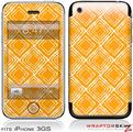 iPhone 3GS Decal Style Skin - Wavey Orange