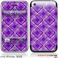 iPhone 3GS Decal Style Skin - Wavey Purple