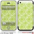 iPhone 3GS Decal Style Skin - Wavey Sage Green