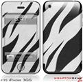 iPhone 3GS Decal Style Skin - Zebra Skin