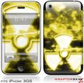 iPhone 3GS Decal Style Skin - RadioActive Yellow