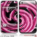 iPhone 3GS Decal Style Skin - Alecias Swirl 02 Hot Pink