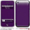 iPhone 3GS Decal Style Skin - Carbon Fiber Purple