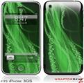 iPhone 3GS Decal Style Skin - Mystic Vortex Green