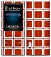 iPod Nano 5G Skin Squared Red Dark