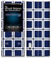 iPod Nano 5G Skin Squared Navy Blue
