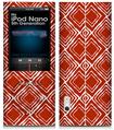 iPod Nano 5G Skin Wavey Red Dark