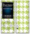 iPod Nano 5G Skin Houndstooth Sage Green