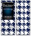 iPod Nano 5G Skin Houndstooth Navy Blue