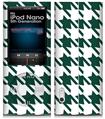 iPod Nano 5G Skin Houndstooth Hunter Green