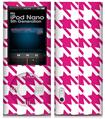 iPod Nano 5G Skin Houndstooth Hot Pink