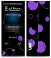iPod Nano 5G Skin Lots of Dots Purple on Black