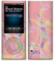 iPod Nano 5G Skin Neon Swoosh on Pink