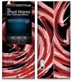 iPod Nano 5G Skin Alecias Swirl 02 Red