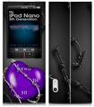 iPod Nano 5G Skin Barbwire Heart Purple