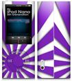 iPod Nano 5G Skin Rising Sun Japanese Flag Purple