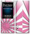 iPod Nano 5G Skin Rising Sun Japanese Flag Pink