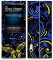 iPod Nano 5G Skin Twisted Garden Blue and Yellow