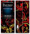 iPod Nano 5G Skin Twisted Garden Red and Yellow