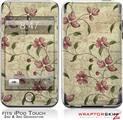 iPod Touch 2G & 3G Skin Kit Flowers and Berries Pink
