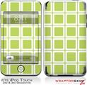 iPod Touch 2G & 3G Skin Kit Squared Sage Green