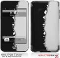 iPod Touch 2G & 3G Skin Kit Ripped Colors Black Gray