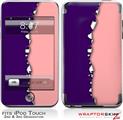 iPod Touch 2G & 3G Skin Kit Ripped Colors Purple Pink
