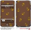 iPod Touch 2G & 3G Skin Kit Anchors Away Chocolate Brown