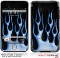 iPod Touch 2G & 3G Skin Kit Metal Flames Blue