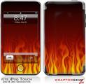 iPod Touch 2G & 3G Skin Kit Fire on Black