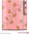 Sony PS3 Skin Anchors Away Pink