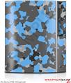 Sony PS3 Skin WraptorCamo Old School Camouflage Camo Blue Medium