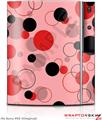 Sony PS3 Skin Lots of Dots Red on Pink