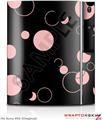 Sony PS3 Skin Lots of Dots Pink on Black