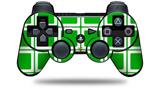 Squared Green - Decal Style Skin fits Sony PS3 Controller (CONTROLLER NOT INCLUDED)
