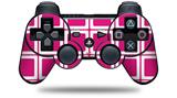 Squared Fushia Hot Pink - Decal Style Skin fits Sony PS3 Controller (CONTROLLER NOT INCLUDED)