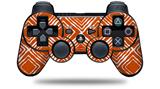 Wavey Burnt Orange - Decal Style Skin fits Sony PS3 Controller (CONTROLLER NOT INCLUDED)
