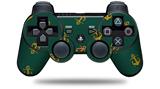 Anchors Away Hunter Green - Decal Style Skin fits Sony PS3 Controller (CONTROLLER NOT INCLUDED)
