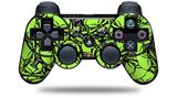 Scattered Skulls Neon Green - Decal Style Skin fits Sony PS3 Controller (CONTROLLER NOT INCLUDED)