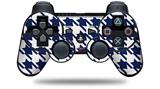 Houndstooth Navy Blue - Decal Style Skin fits Sony PS3 Controller (CONTROLLER NOT INCLUDED)
