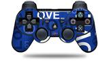 Love and Peace Blue - Decal Style Skin fits Sony PS3 Controller (CONTROLLER NOT INCLUDED)